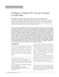 How to meet black singles in south africa. Pdf Challenges To Pediatric Hiv Care And Treatment In South Africa