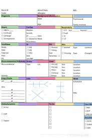 Downloadable Report Sheet For Icu Icu Nursing Nurse