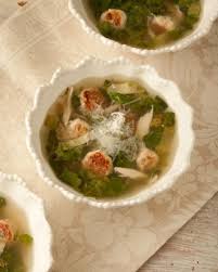 Escarole And Meatball Soup Ciao Italia Meatball Soup Soup Escarole