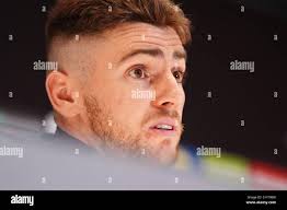 Shamrock rovers' dylan watts during a press conference at stamford bridge,  london. hi-res stock photography and images