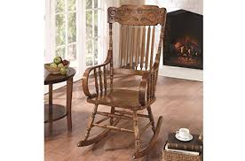 Coaster Home Furnishings Rocking Chair With Ornamental Headrest Antique Rocking Chairs Wooden Rocking Chairs Wood Rocking Chair