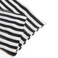 Black and white striped background. Black And White Striped Print Hair Scarf By Unique Vintage