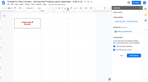 Use thse sizes to print on: How To Make Labels In Google Docs