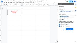 However, the addresses dont align properly when printed out! How To Make Labels In Google Docs