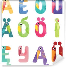 · the letter 'y' is a bit different, because sometimes it acts as a . Vowels Of The Latin Alphabet Like Different Birds There Are Vowels Of The Latin Alphabet With Eyes Beaks And Wings The Letters Belong To English Polish And German Alphabet Canvas Print