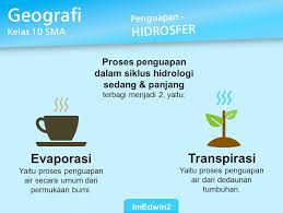Proses yang terjadi apabila jumlah molekul yang keluar dari permukaan lebih besar daripada jumlah yang kembali ke permukaan air. Peristiwa Yang Terjadi Pada Evaporasi Dan Transpirasi Adalah Brainly Co Id