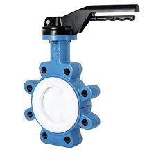 PTFE lined butterfly valve DN 50 PN10/16