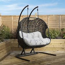 Must have outdoor seating, shop our uk range, perfect for gardens, balconies and living spaces. Rattan Double Garden Swing Chair Buy Online At Qd Stores