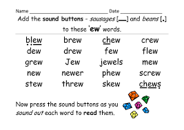 Read the words and practice this and other long vowel sounds with this pack of worksheets. Phase 5 Ew Grapheme Selection Of Activities Games And A Presentation Teaching Resources