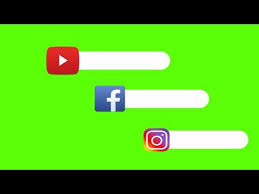Media Sosial Green Screen No Copyright Youtube Facebook Instagram Youtube In 2020 Video Design Youtube Greenscreen Youtube Logo