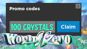Check spelling or type a new query. New Free 100 Crystals Promocode In World Zero Roblox Youtube