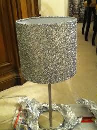 Diy Lamp Shade Modge Podge Glitter Lampshade Glittery Lamp Shade Funky Lamp Shades Diy Lamp Shade Funky Lamps