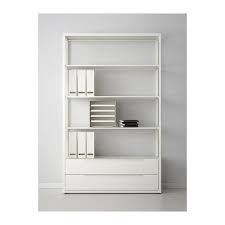 Fjalkinge Shelf Unit With Drawers White 118x35x193 Cm Ikea Canada Ikea Scaffali Con Cassette Scaffali Mensole