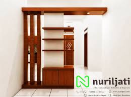 Untuk partisi, sketsel, atau pembatas ruangan, kator, warung, kedai, dan tempat ibadah bisa kami buat dengan berbagai macam material seperti, mdf, kayu, kaca, acp, wpc,dll. Partisi Penyekat Ruangan Minimalis Model Terbaru Nuril Jati Furniture
