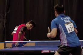 Teknik pukulan (stroke) service : Teknik Pukulan Push Dalam Tenis Meja