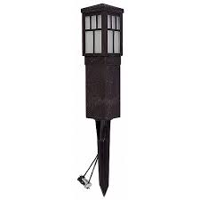 Malibu Led Landscape Lighting 8419 4321 01 Low Voltage Aged Iron Finish Square Metal Bollard Light 1 1watt