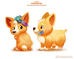 Daily Paint 2396 Corgeous Piper Thibodeau On Patreon Cute Animal Drawings Cute Food Drawings Daily Painting