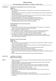 There are plenty of opportunities to land a auto finance manager job position, but it won't just be handed to you. Regional Finance Manager Resume Samples Velvet Jobs