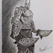 god of war sketch drawing by deepak kumar god of war sketch by deepak kumar