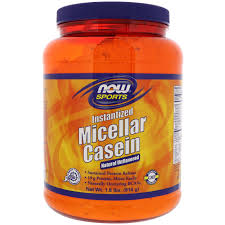 Taking casein at the right time will help you to promote muscle growth. Now Foods Sports Micellar Casein Instantized Natural Unflavored 1 8 Lbs 816 G Iherb