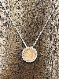 All kanji variations are pronounced the same. Mini Fingerprint Halo Necklace Sterling Silver