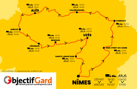 Tickets & tours‎ jardins de la fontaine: Inedit Decouvrez La Carte Du Parcours Dans Le Gard Du Tour De France 2019 Objectif Gard