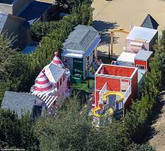 Kim Kardashian Constructs Lil Hidden Hills In Backyard Of Her Sprawling Calabasas Mansion Daily Mail Online