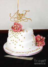 Thanks for being a wonderful son to me. Wedding Anniversary Cake Photograph By Kathryn Jones