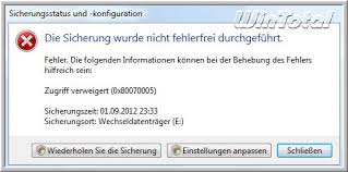 Wenden sie eine der folgenden methoden an, um dieses problem zu beheben Interner Fehler Oder Falscher Parameter Wenn Sie Sichern Und Wiederherstellen Ausfuhren Wollen Tipps Tricks