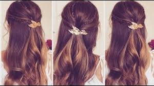 The hair is first taken all together. Hairstyle For Wedding Guest Youtube