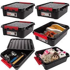 Attached lid boxes can stack on top of each other or. Snapware 6 Pack 20x15x6 Heavy Duty Plastic Stackable Lidded Storage Containers Closet Boxes Organizers Bins Buy Online In Dominica At Dominica Desertcart Com Productid 63625850