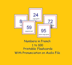 This way you tie everything together! Printable And Downloadable French Flashcards Numbers 1 To 100 With Pronunciation On Audio File By Yippeelear French Flashcards Flashcards Number Flashcards