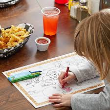 So many options with war being the easiest. Hoffmaster Kids Jungle Fun Design Placemat With Choice 4 Pack Kids Restaurant Crayons 1000 Set