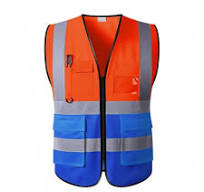 Blouson Gilet de sécurité haute visibilité pour vêtement de travail –  Rouge, Bleu, Jaune, Orange, Surveryor