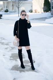 Black Turtleneck Sweater Dress The Styled Press Black Turtleneck Sweater Dress Wearing All Black Sweater Dress