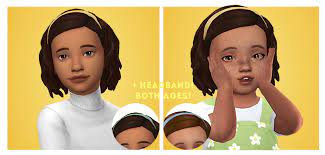 Notdaniella Sabrinaheadbandacctoddlers Notdaniella Sabrinaheadbandacckids Sims Hair Sims 4 Cc Kids Clothing Sims 4 Toddler