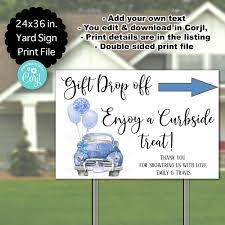Boy Drive By Baby Shower Yard Signs Baby Shower Yard Signs Boy Baby Shower Yard Signs Baby Shower Lawn Signs Outdoor Baby Shower Baby Shower Signs Baby Shower