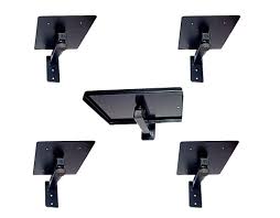 Bdi media furniture seamlessly merges beautiful design with innovative features to provide simple setup and easy maintenance, all while making sure your system looks as good as it performs for years to come. Mashki Wall Mounted 4 1 Home Theater Stand Steel Wall Shelf Number Of Shelves 5 Black Amazon In Furniture