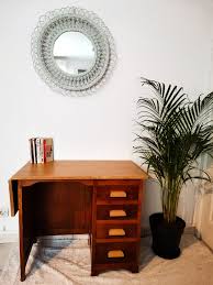 Bureau Pour Enfant Bois Massif Vintage Annees 50 Par Atelierdelachoisille Sur Etsy Bureau Enfant Bois Massif Bois
