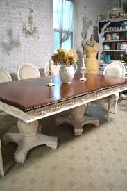 The entire house is fire!!! Dining Table Painted Cottage Chic Shabby Teasstain French Etsy In 2021 French Dining Tables Shabby Chic Dining Room French Country Dining Room