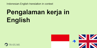 Karena kata diberhentikan ini berkonotasi negatif. Jenis Pekerjaan Meaning In English