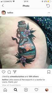 Beach In The Bottle Tattoos Black And Grey Tattoos Tattoos And Piercings