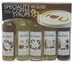 monin syrup coffee gift set 5x5cl