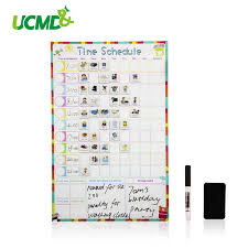 Magnetic Dry Erase Weekly Schedule Calendar Daily Planner Drawing Time Schedule Writing To Do List Reward Chart Wall Sticker Kids Wall Stickers Kids