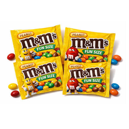 M&M's Peanut Milk Chocolate Candy – Fun Size Packs – Bulk Value Bag – Candy In Bulk
