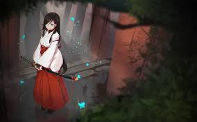 Anime Black And Blue Outfits Anime 1920x1200 Anime Anime Girls Long Hair Blue Eyes Sword Katana Japanese Clothes Black Hair Blue Eyes Japanese Outfits Aqua Eyes