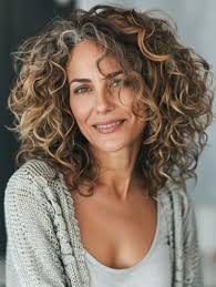 Curly Hairstyle Ideas for Women over 50: 34 Stylish Looks for Gray Hair,  Medium Length, and More