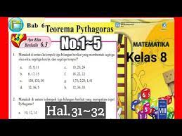 Kunci jawaban mtk kelas 8 semester 2. Ayo Kita Berlatih 6 3 Halaman 31 32 No 1 5 Jawaban Matematika Kelas 8 Smp Teorema Pythagorasha Youtube