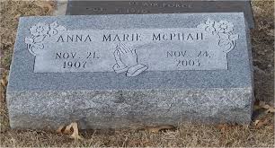 Anna Marie Berberich McPhail (1907-2003): homenaje de Find a Grave