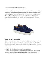 Check spelling or type a new query. Mens Designer Sneaker Brands By Oneground Footwear Issuu